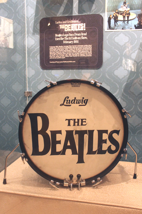 Original Ludwig Drumhead from The Ed Sullivan Show performance