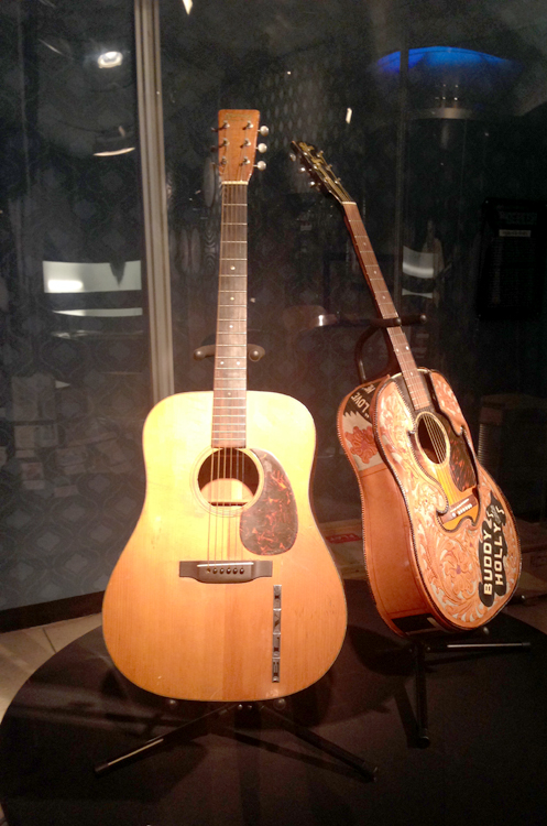 Elvis and Buddy Holly's guitars