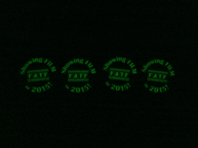 FATF Promotional Buttons that glow in the dark